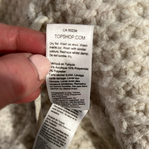 TOPSHOP WRAP SWEATER / CARDIGAN - Picture 7 of 8